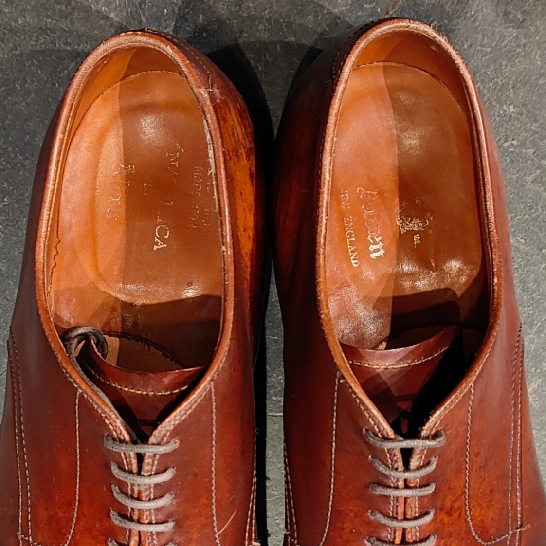 希少 【ALDEN】オールデン アナトミカ別注 56254 パンチドキャップトゥ コードバン ラベロ サイズUS9D モディファイドラスト