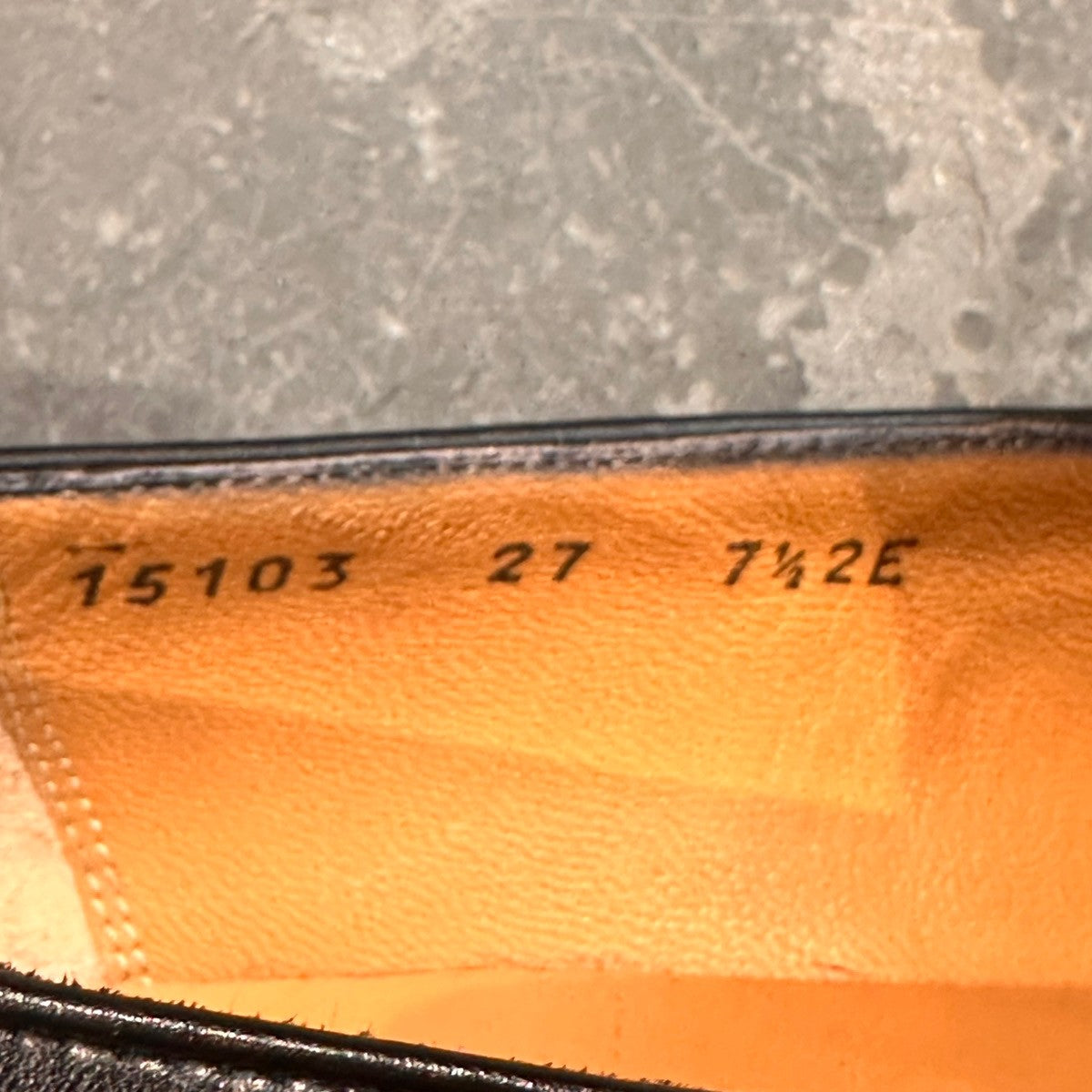 試着程度【Salvatore Ferragamo】サルバトーレ フェラガモ 15103 ローファー キルト シングルモンク カーフ ブラック サイズUK7.5E