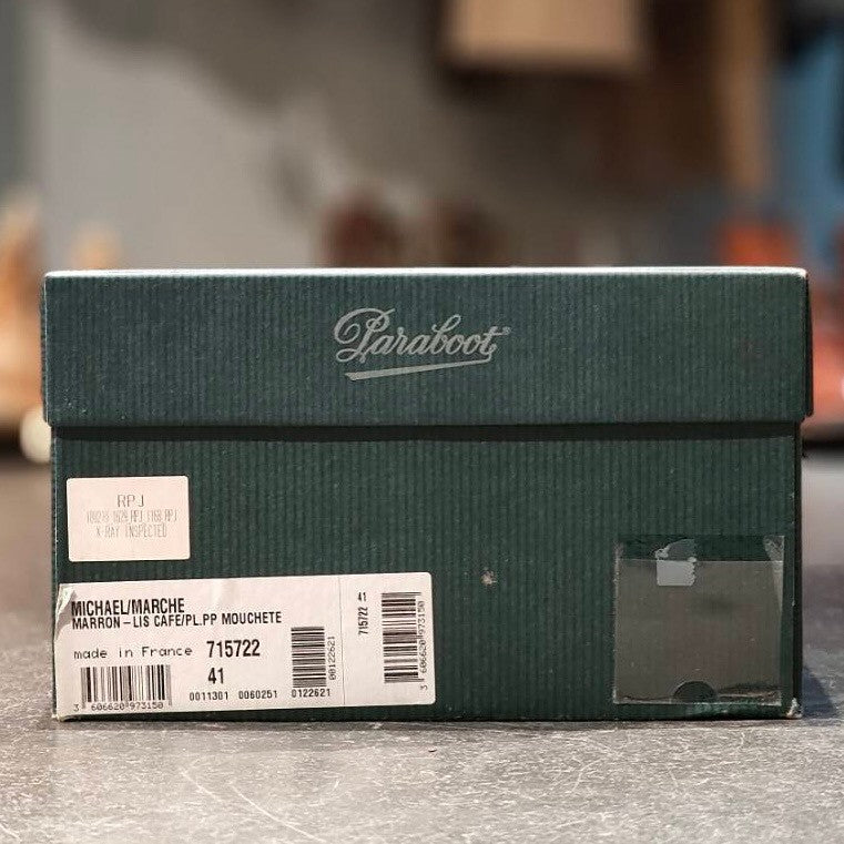 試着程度【PARABOOT】パラブーツ ミカエル チロリアンシューズ ポニー リスレザー ブラウン サイズ 41