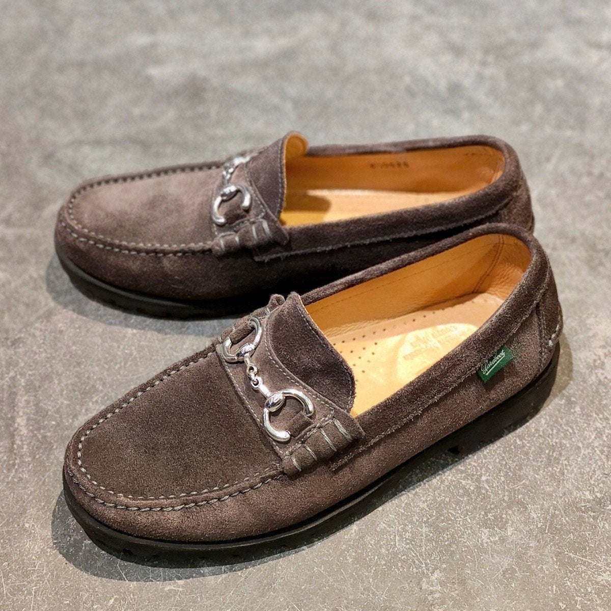 美品【PARABOOT】パラブーツ コロー ビットローファー スエード
