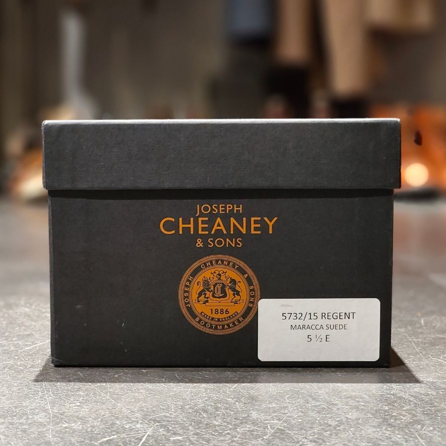 使用数回 【JOSEPH CHEANEY】ジョセフチーニー リージェント サイドゴアブーツ スエード ブラウン サイズUK5.5 参考定価¥97,900-