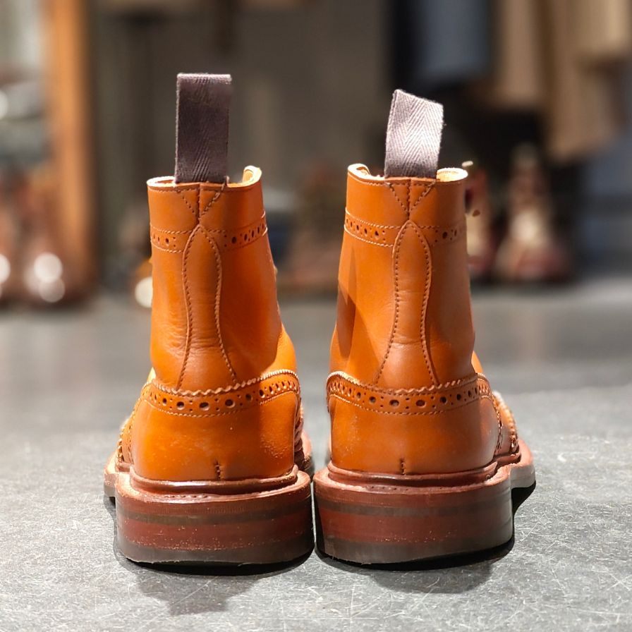 【Tricker’s】トリッカーズ ストウ ブーツ カーフ ベージュ サイズ UK6.5 参考定価¥132,000-