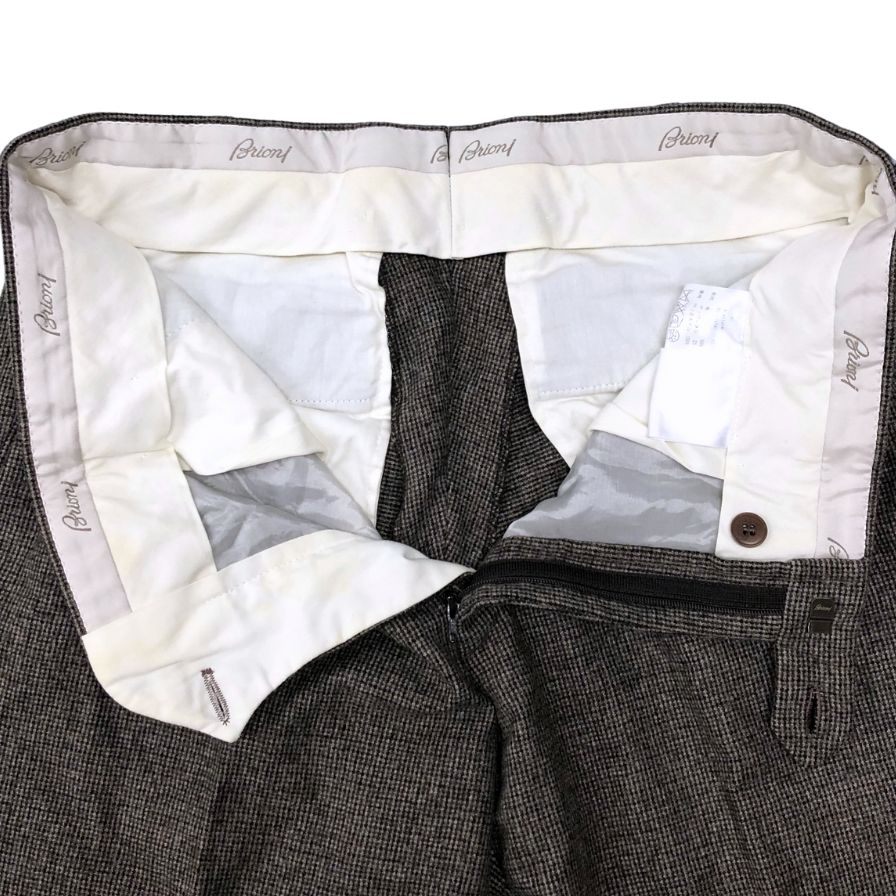【Brioni】ブリオーニ スラックス ブラウン(茶系) サイズ 48