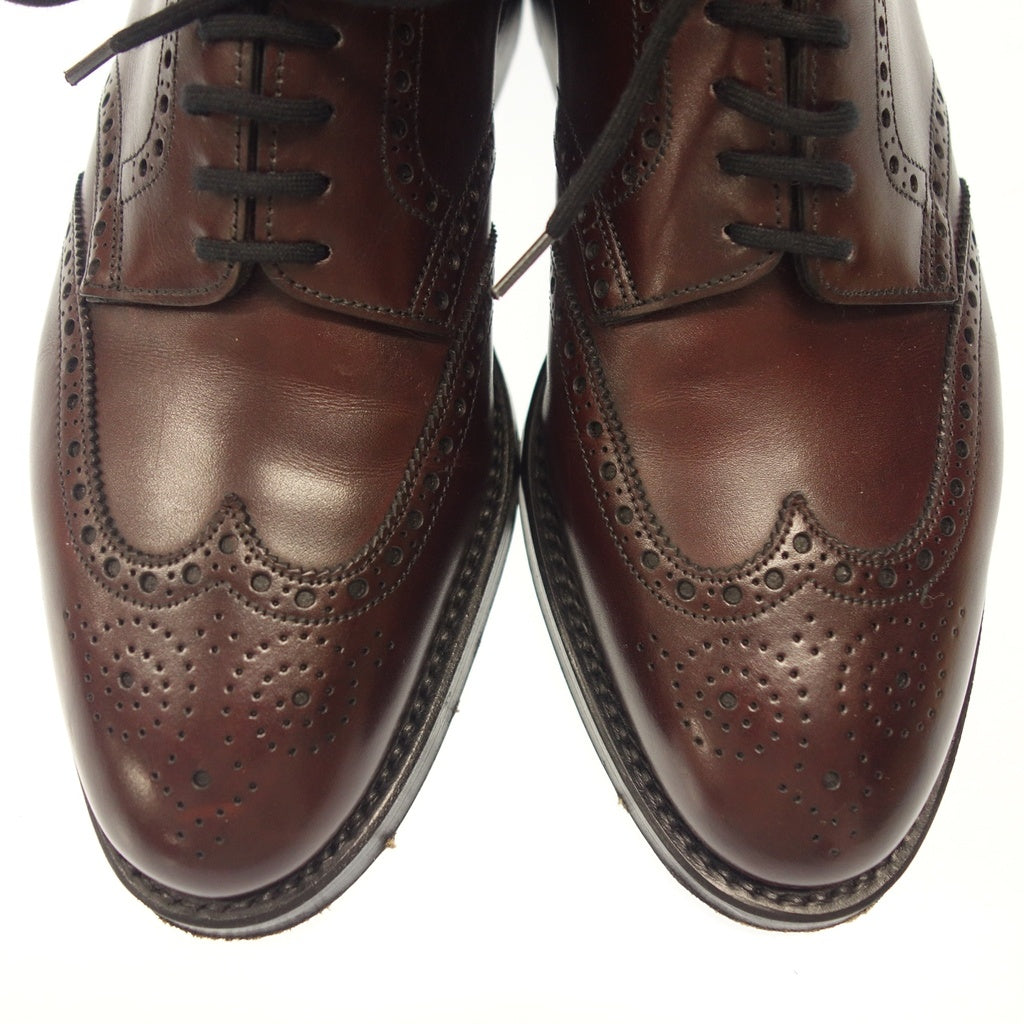 【JOHN LOBB】ジョンロブ ダービー フルブローグ カーフ バーガンディアンティーク UK5E 8695ラスト DARBY
