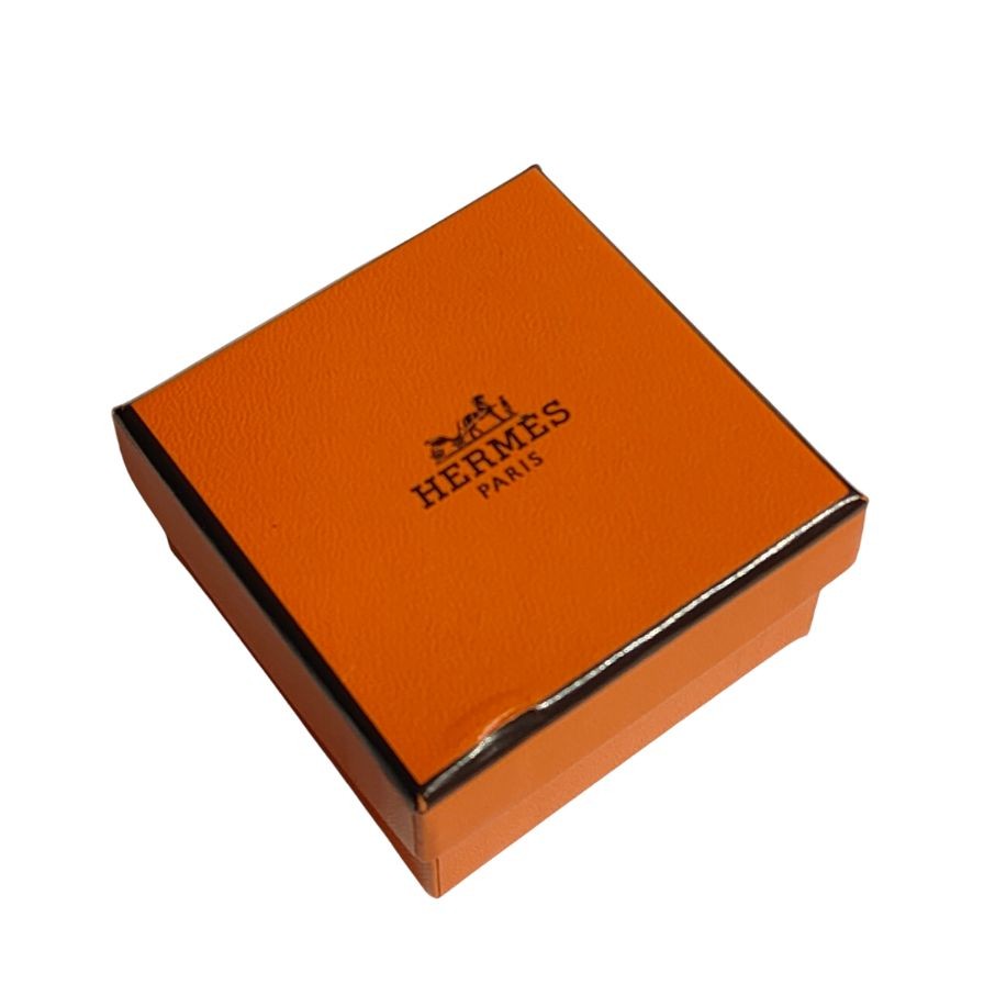 エルメス リング ムーブアッシュ SV925 シルバー×オレンジ ユニセックス サイズ52 HERMES【LA】