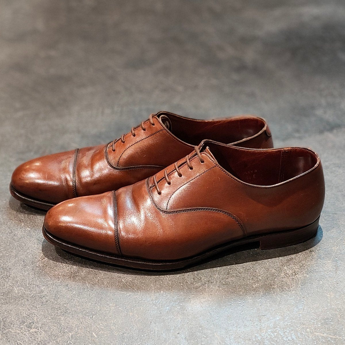 【CROCKETT&JONES】クロケット&ジョーンズ オードリー3ストレートチップ カーフ ブラウン サイズ UK8.5E