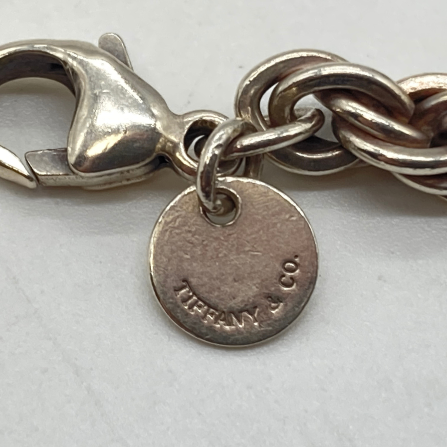 【TIFFANY & CO.】ティファニー ツイストチェーンブレスレット SV925 シルバー