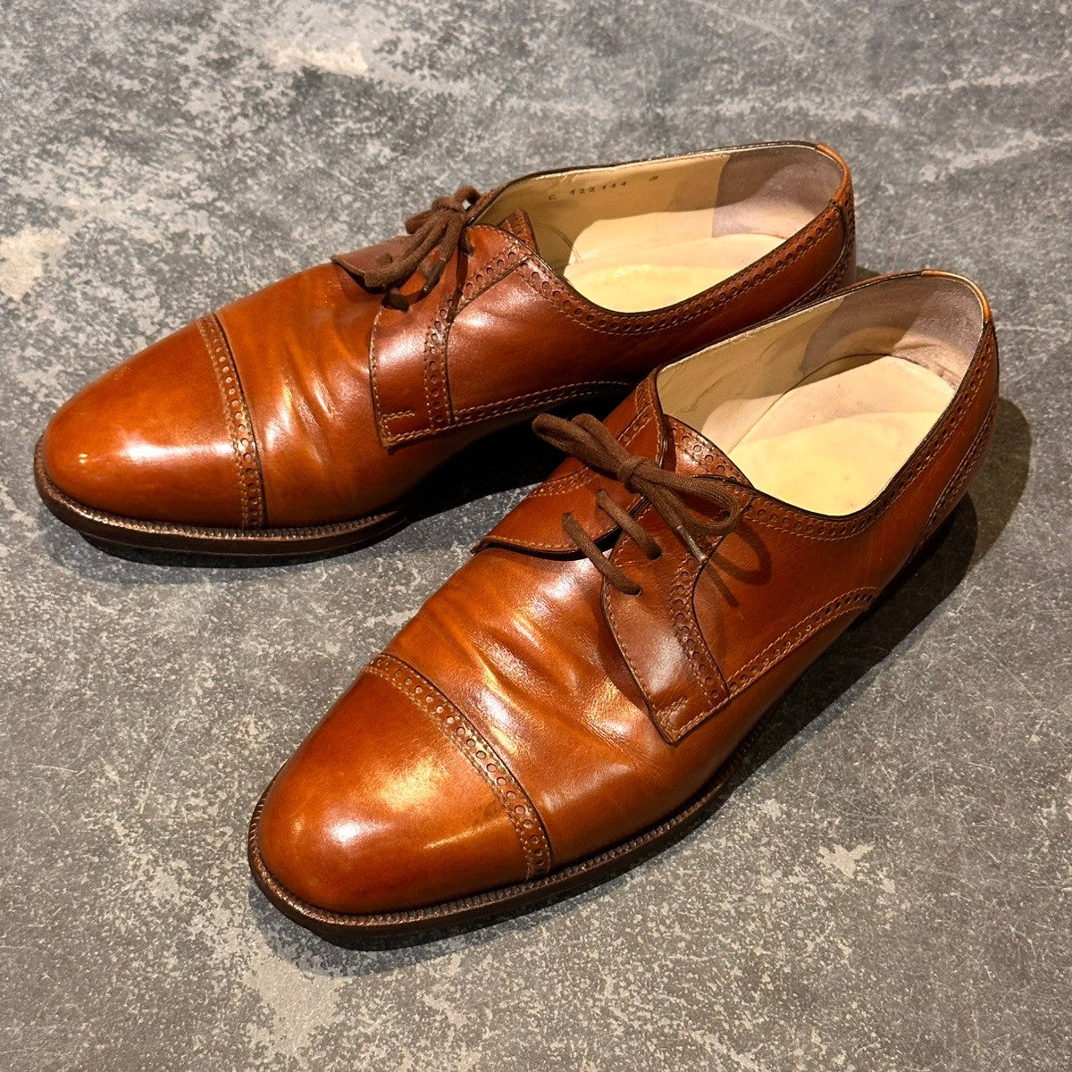 TANINO CRISCI】タニノクリスチー キャップトゥダービー カーフ TANINO CRISCI】タニノクリスチー キャップトゥダービー カーフ