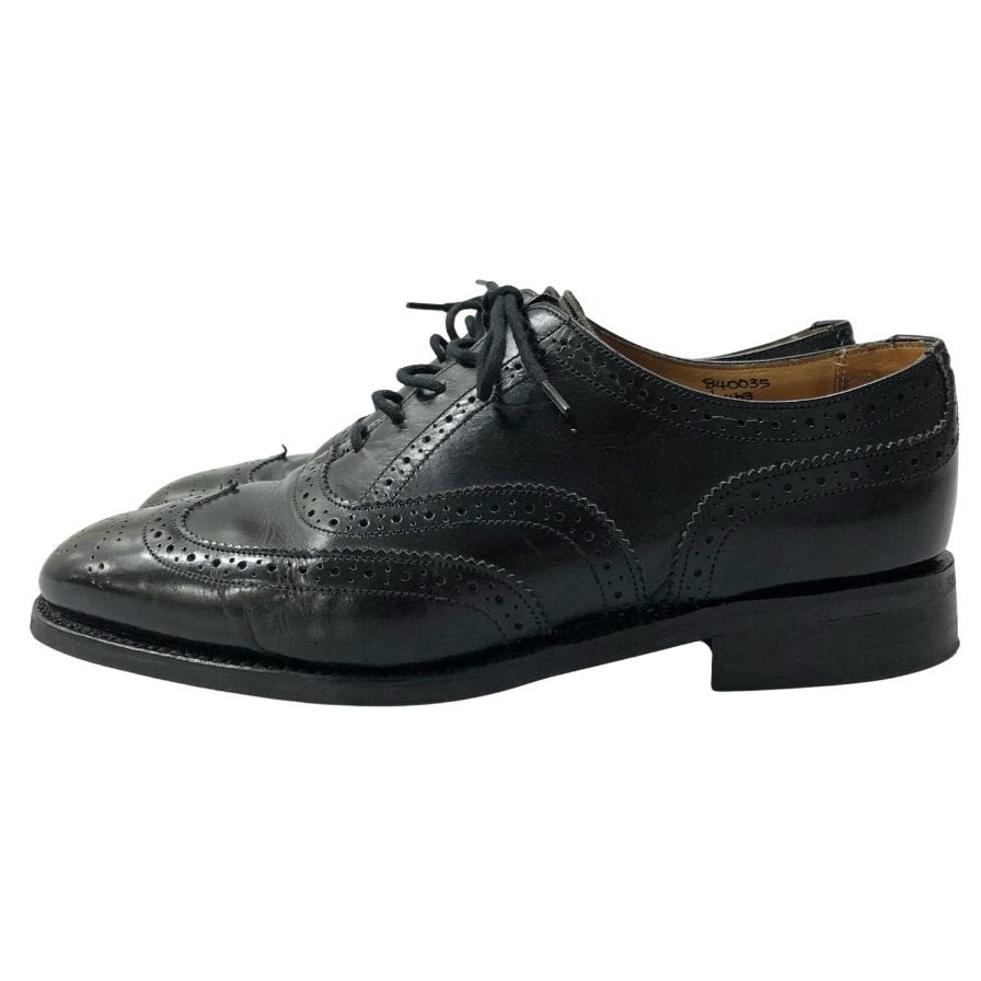 【Tricker's】トリッカーズ ノーフォーク ウイングチップ カーフ ブラック サイズ UK7.5 参考定価¥110,000-