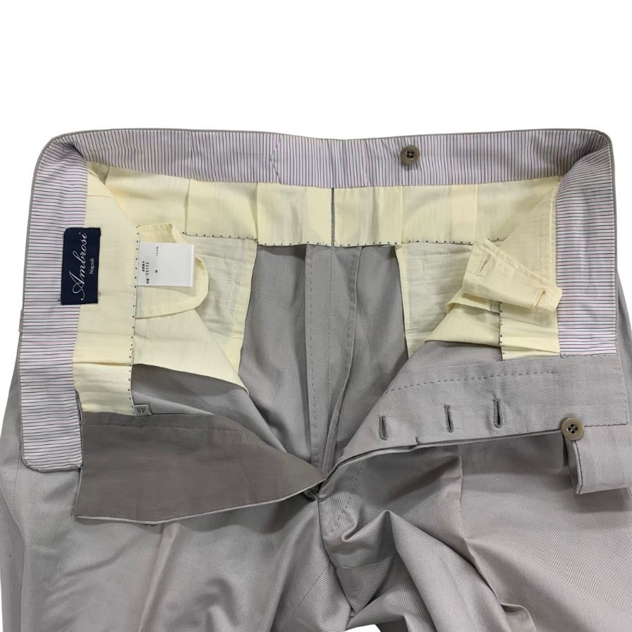 【AMBROSI LA】アンブロージ スラックス グレー(灰色) サイズ 48