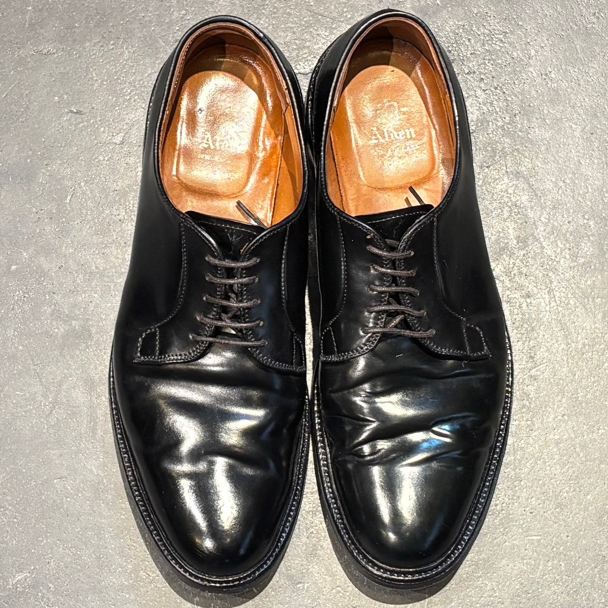 【ALDEN】オールデン レザーシューズ 9901 プレーントゥ コードバン ブラック サイズUS10.5D バリーラスト