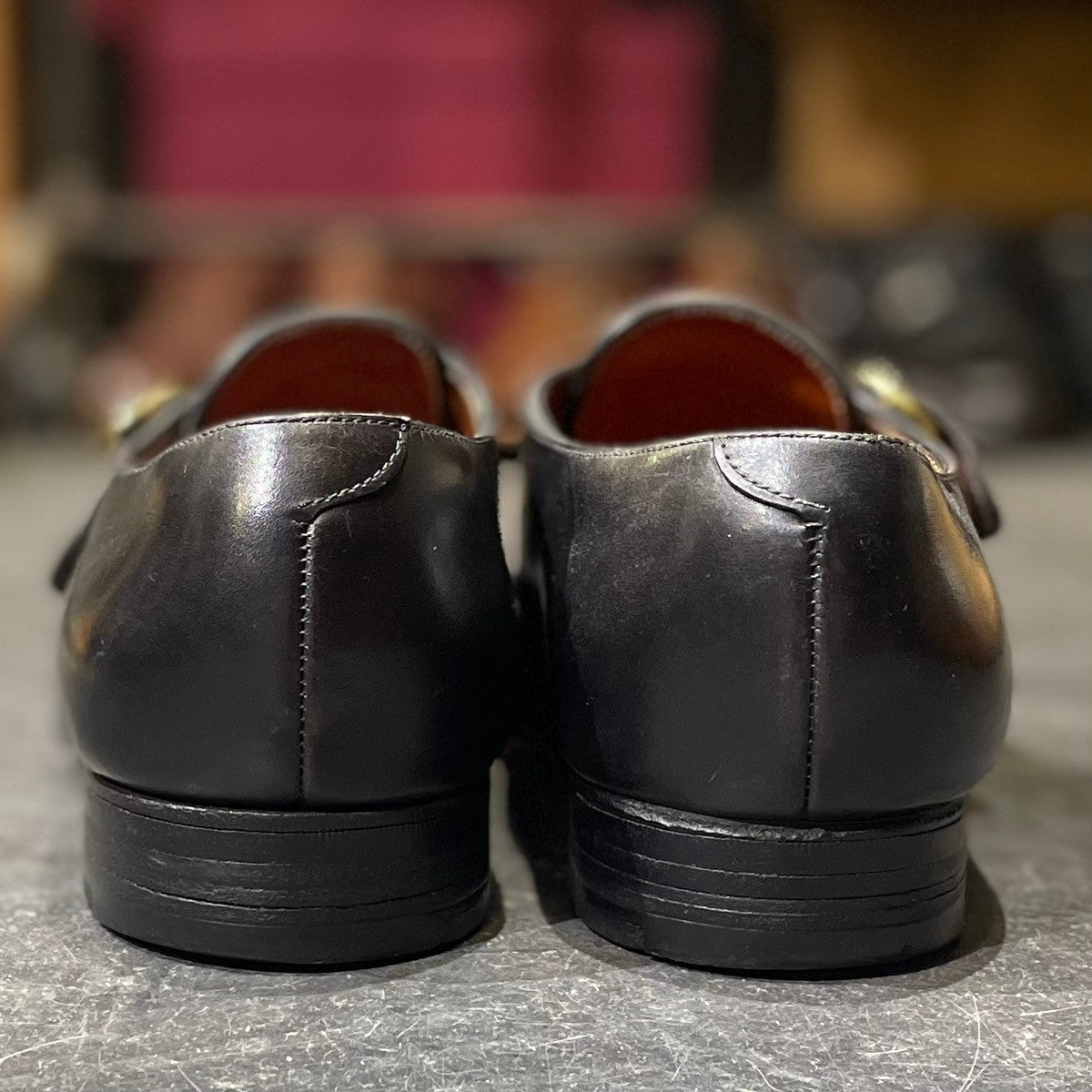 【JOHN LOBB】ジョンロブ シングルモンク FOULD カーフ ブラック サイズ UK6.5E