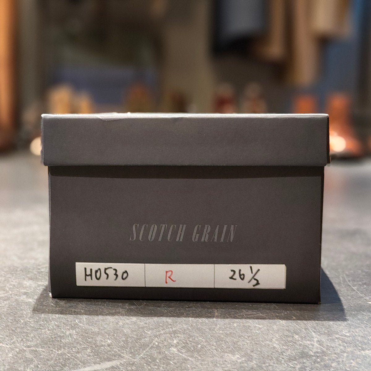 新品未使用 【SCOTCH GRAIN】スコッチグレイン 匠シリーズ HA-0530 ストレートチップ カーフ ライトブラウン サイズ 26.5EEE 参考定価¥37,400-