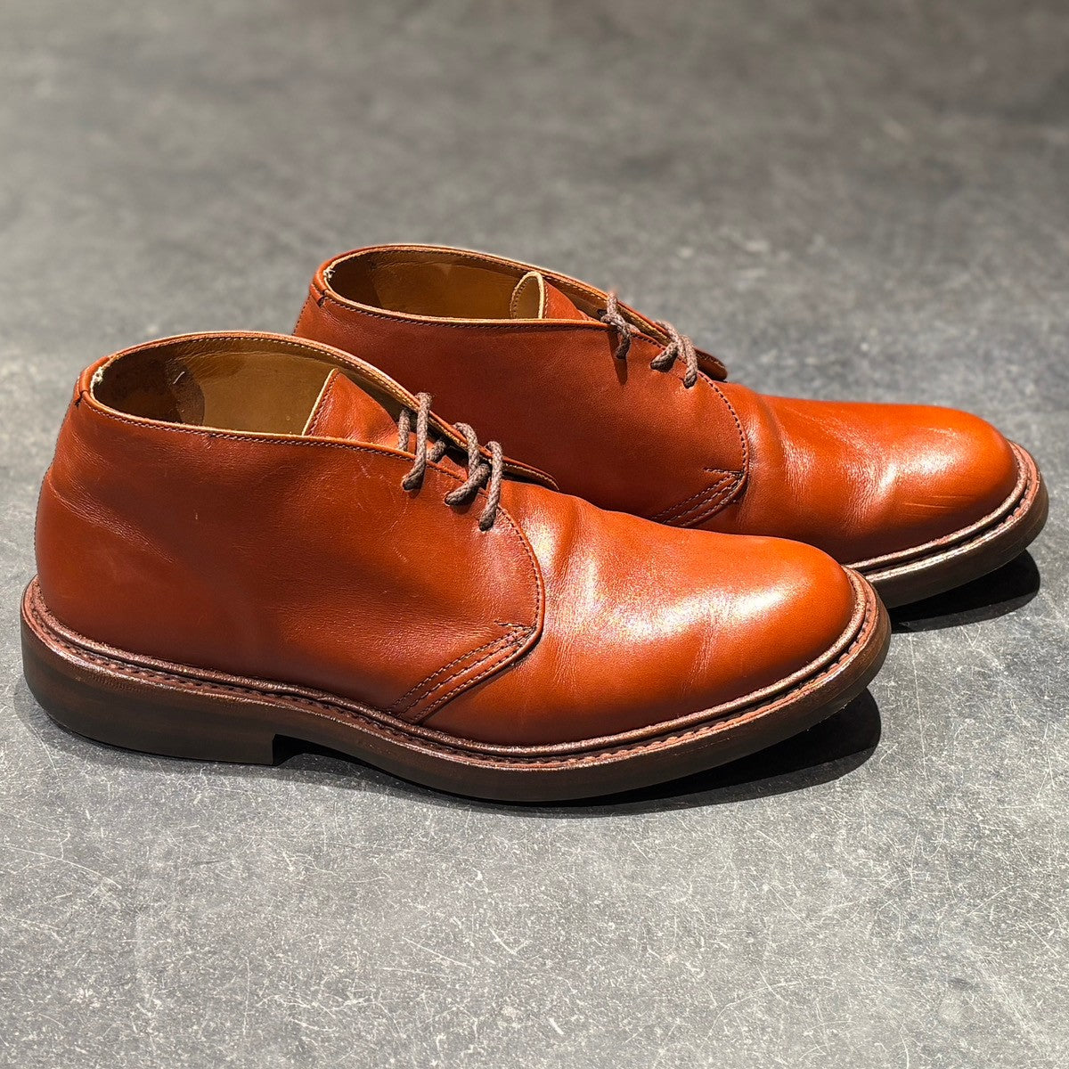 【Tricker's】トリッカーズ ウィンストン チャッカブーツ M7468 カーフ ブラウン サイズUK6.5
