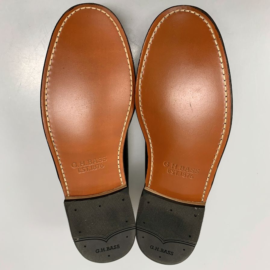 【G.H.Bass&Co.】ジーエイチバス ローファー シボレザー ブラック(黒) サイズ 9.5 ラスト