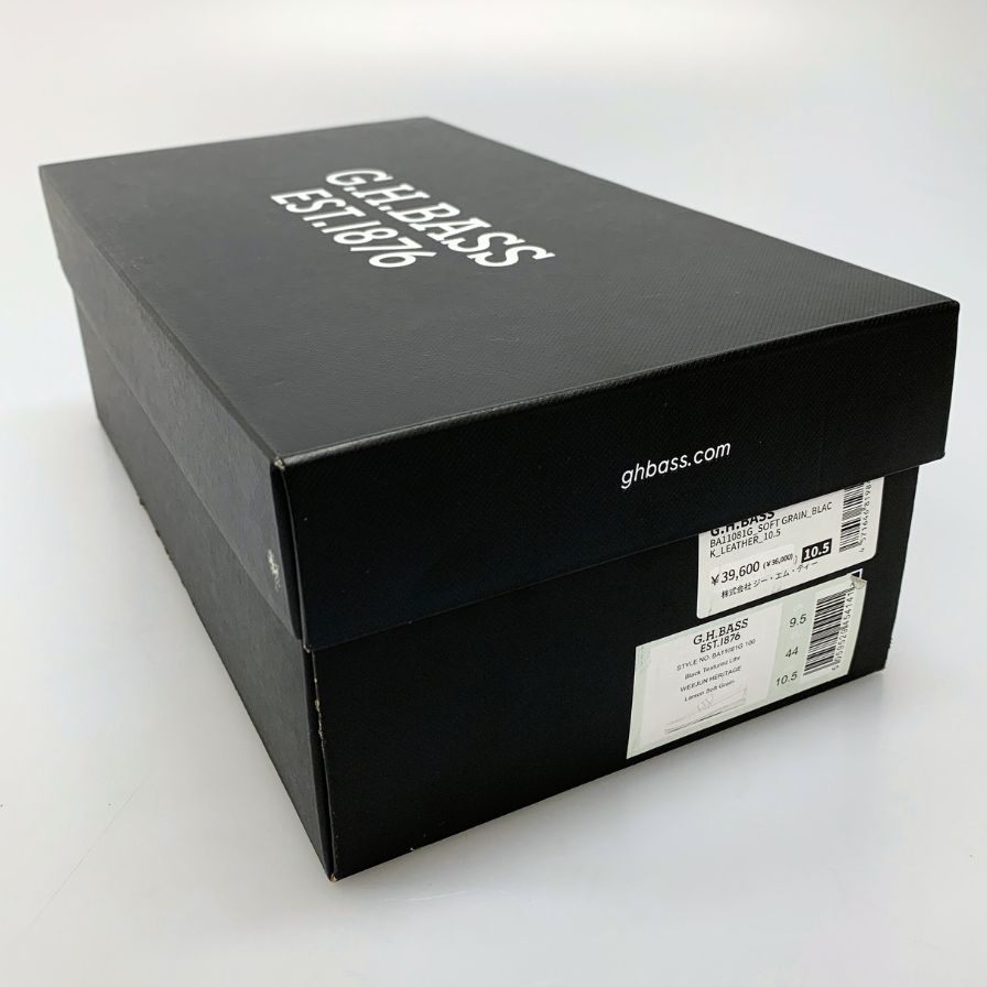 【G.H.Bass&Co.】ジーエイチバス  ローファー シボレザー ブラック(黒) サイズ 10.5 ラスト