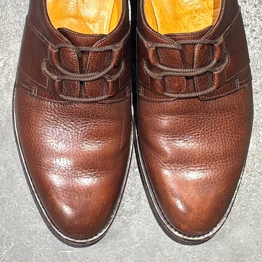 【JOHN LOBB】ジョンロブ レザーシューズ サドル バッファローレザー ブラウン サイズ UK5.5E