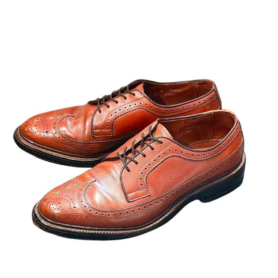 【Allen Edmonds】アレンエドモンズ ビジネスシューズ ウイングチップ ブラウン(茶系) サイズ US7D ラスト