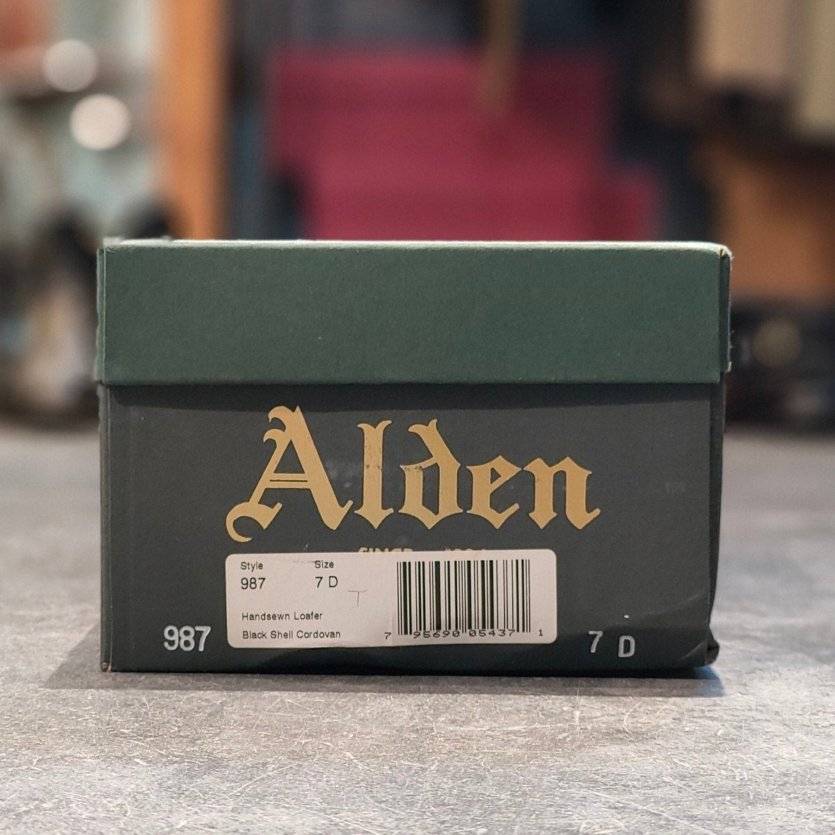 美品 【ALDEN】オールデン 987 ペニーローファー コードバン ブラック サイズ US7D バンラスト