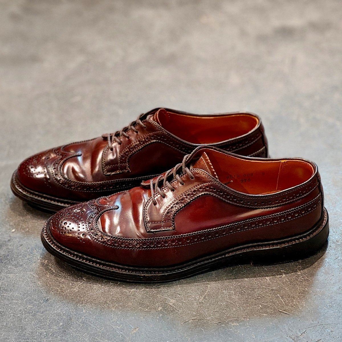 【ALDEN】オールデン 975 LWB コードバン ダークバーガンディ サイズ US7D バリーラスト 参考定価¥214,500-