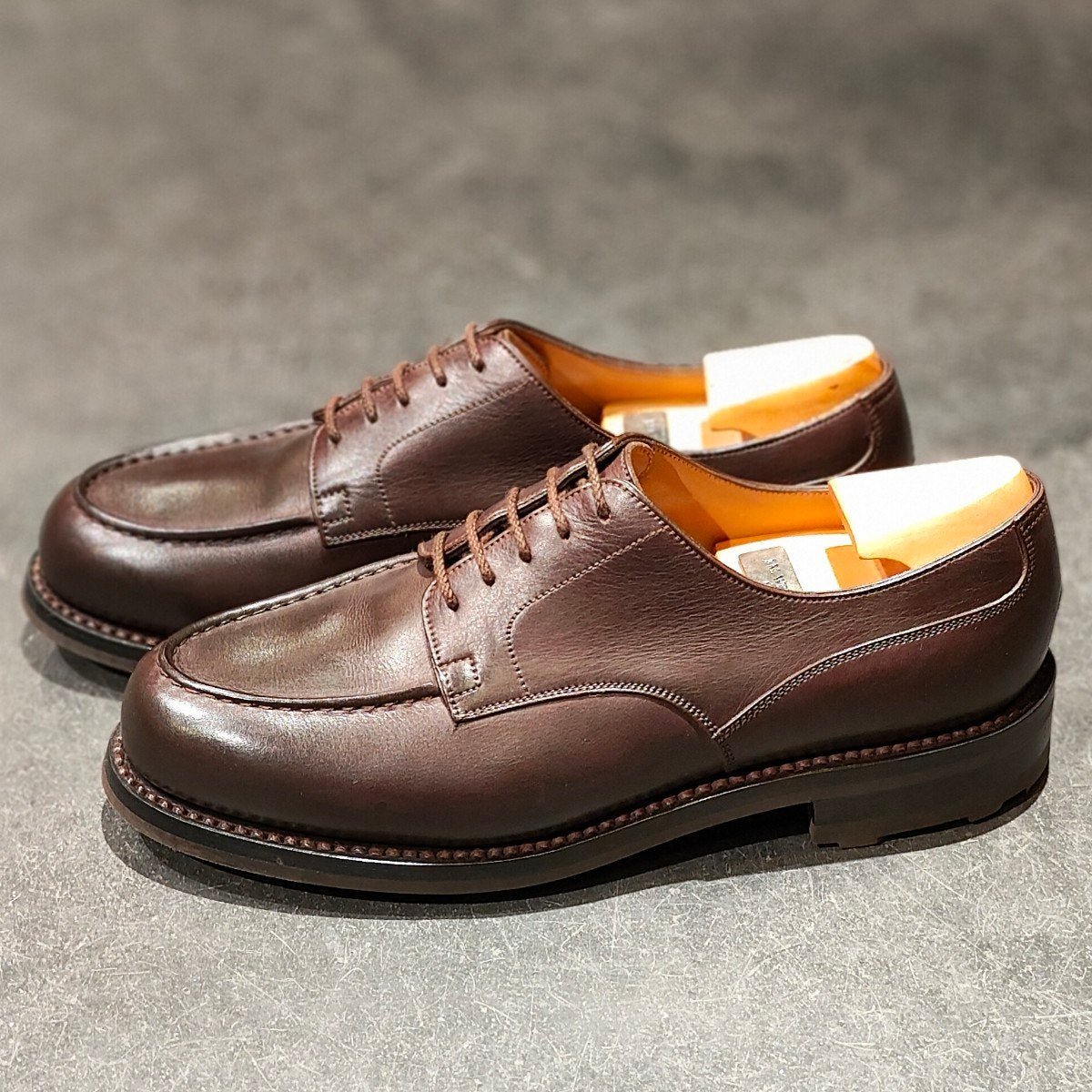 極美品【J.M.WESTON】ジェイエムウエストン 641 ゴルフ Uチップ ノヴォカーフ ブラウン サイズ UK6D 31ラスト 参考定価¥176,000-