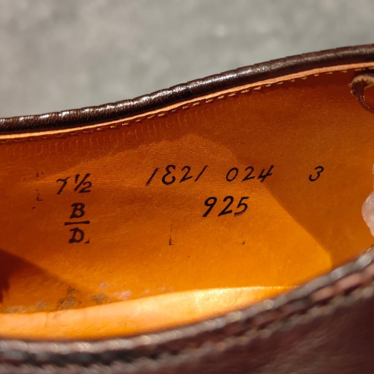 使用数回【ALDEN】オールデン 925 NST カーフ ダークブラウン サイズ US7.5D バリーラスト