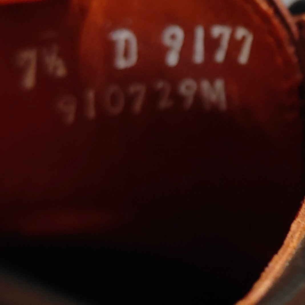 使用数回【Allen Edomons】アレンエドモンズ マックニール LWB コードバン ブラック サイズUS7.5D