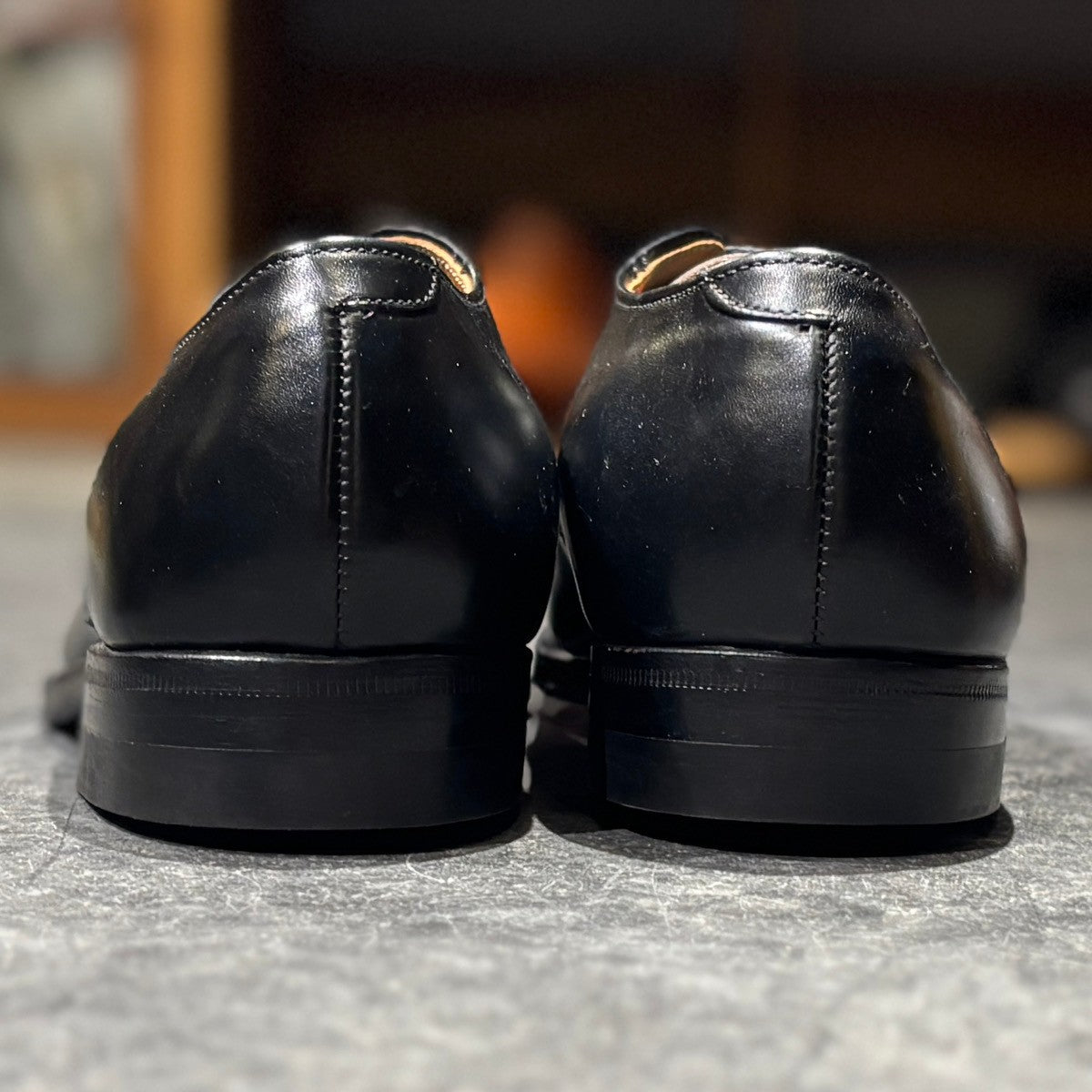 美品【ALDEN】オールデン 461 モックトゥ Uチップ 旧ロゴ カーフ ブラック サイズUS7D モディファイドラスト