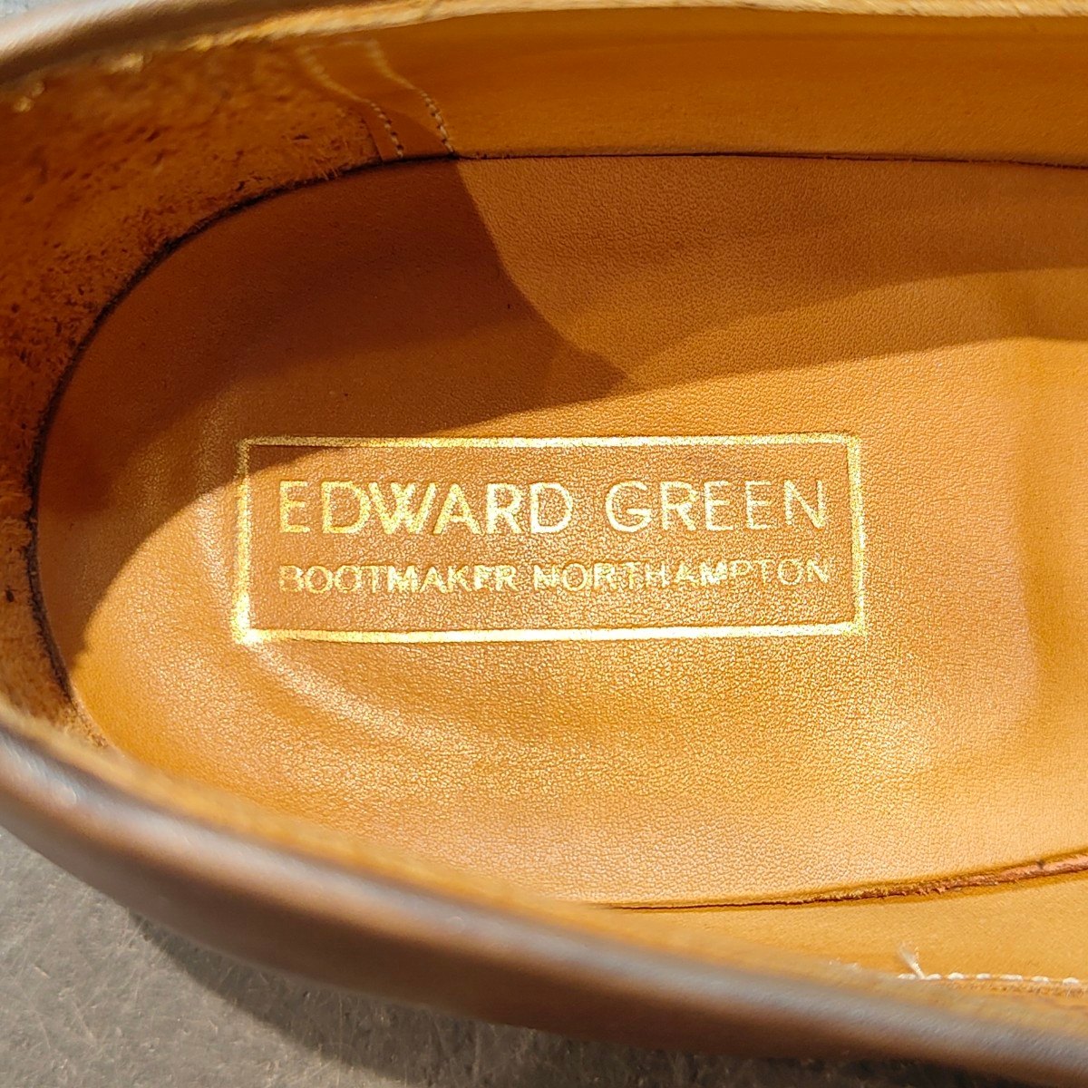 使用数回 【EDWARD GREEN】エドワードグリーン タッセルローファー ロウンズ カーフ クラウドアンティーク UK7.5E 100ラストLOWNDES
