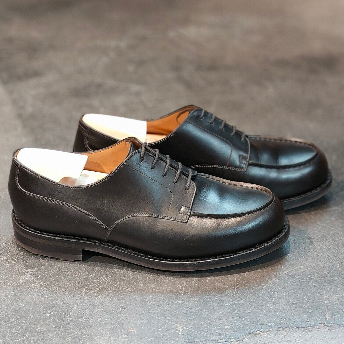 極美品 【J.M.WESTON】ジェイエムウエストン 641 ゴルフ Uチップ ボックスカーフ ブラック サイズ UK8E ラスト 定価¥168,300-