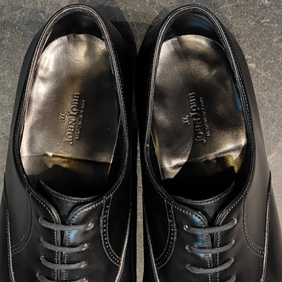 美品【JOHN LOBB】ジョンロブ フィリップ2 クォーターブローグ カーフ ブラック サイズUK6E 7000ラスト 参考定価¥332,200-