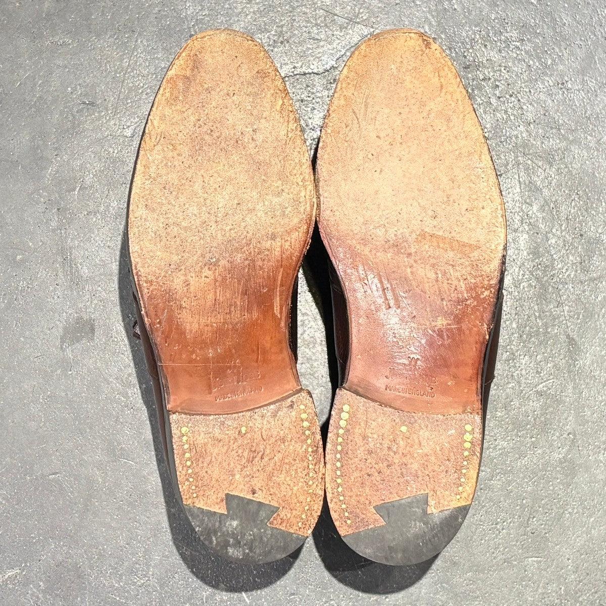 【JOHN LOBB】ジョンロブ レザーシューズ サドル バッファローレザー ブラウン サイズ UK5.5E