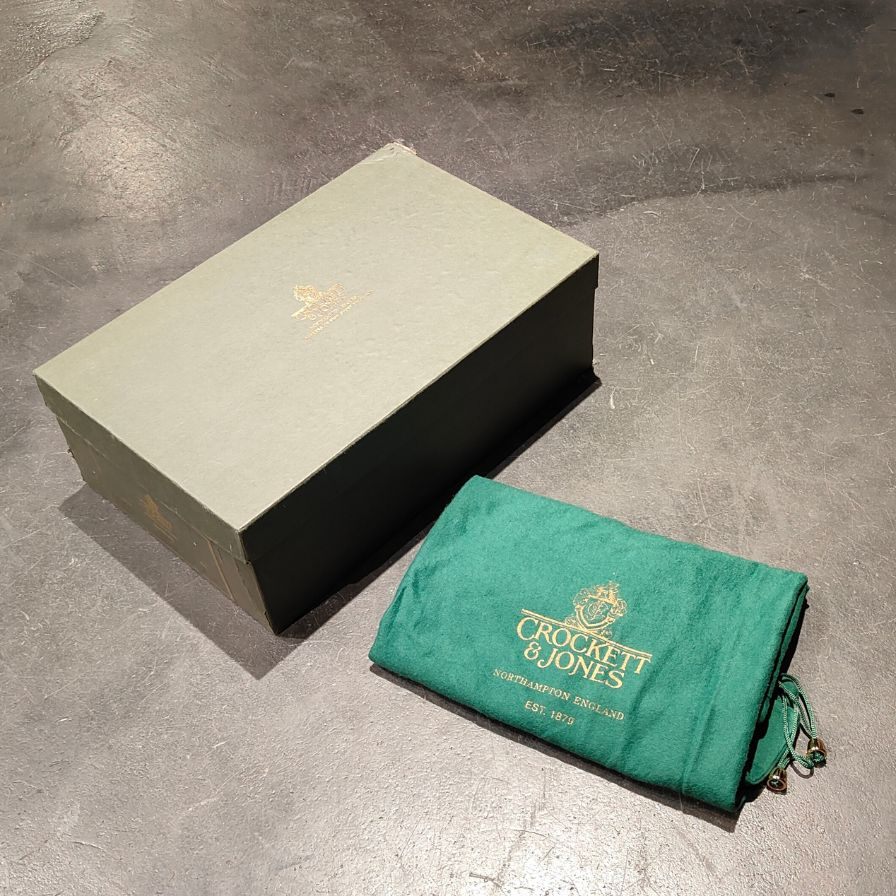 【CROCKETT&JONES】クロケットジョーンズ ゴールウェイ レースアップブーツ グレインレザー ブラック サイズ UK6.5E