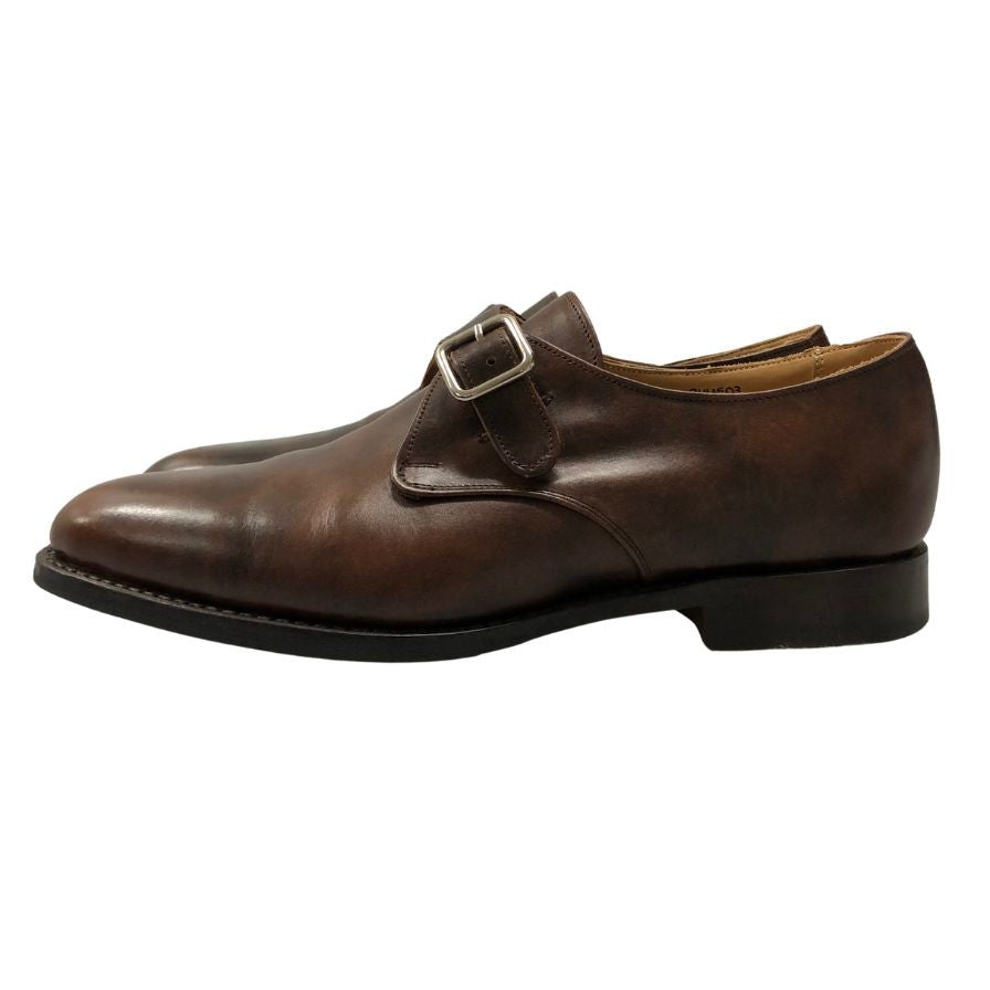 【TRICKERS】トリッカーズ LEWISTON シングルモンク ミュージアムカーフ ブラウン サイズ UK7.5