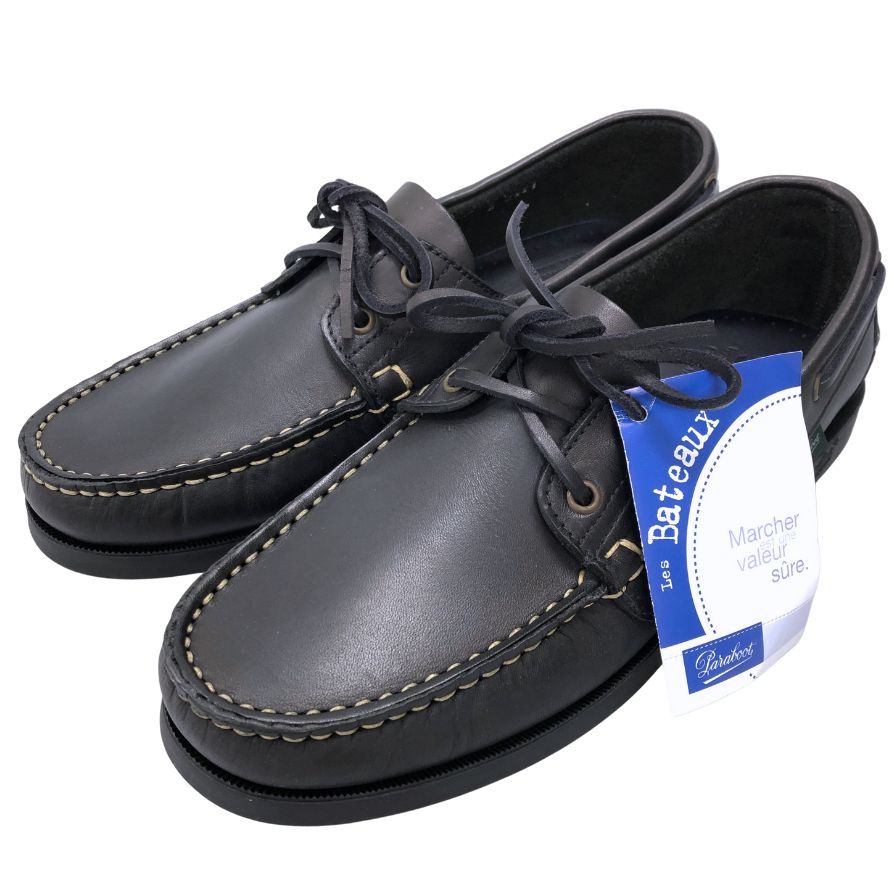 【PARABOOT】パラブーツ デッキシューズ ブラック(黒) サイズ 26.5 ラスト