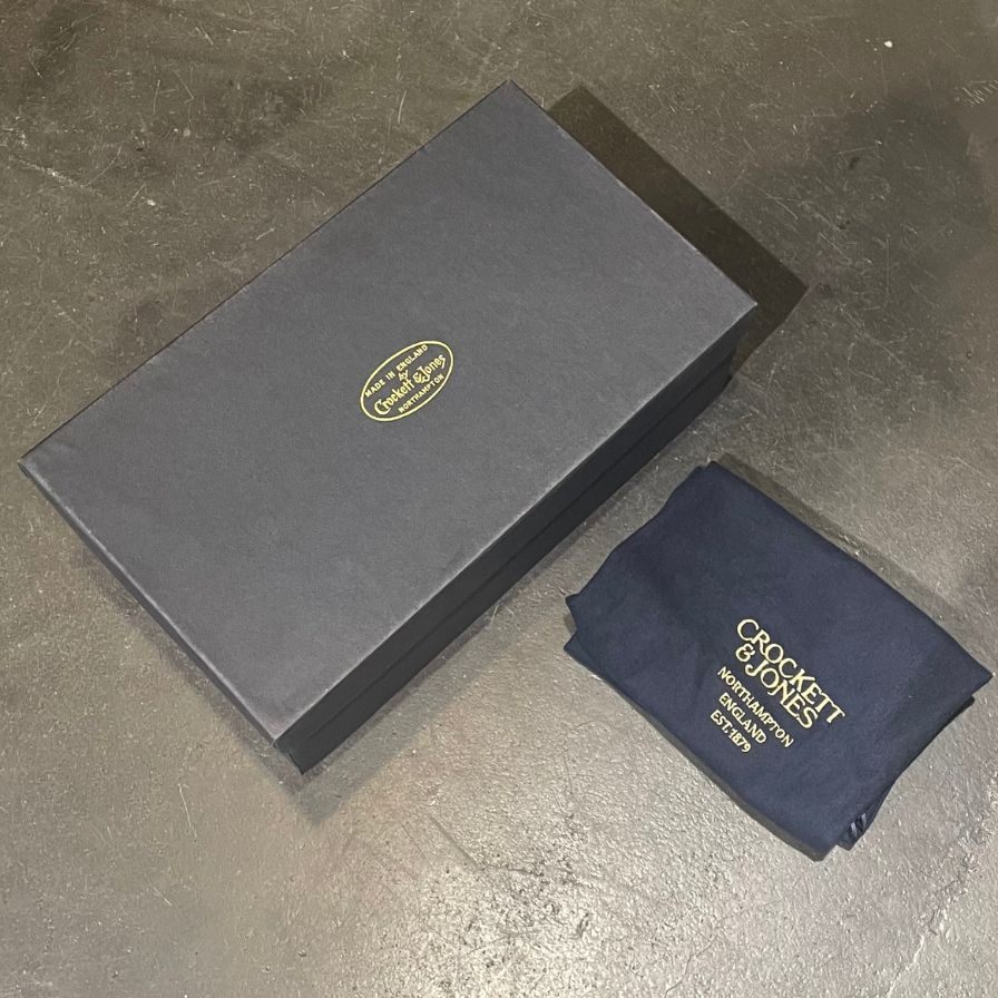 【CROCKETT&JONES】クロケット&ジョーンズ ウェルベック セミブローグ カーフ ブラック サイズ UK6D 337ラスト