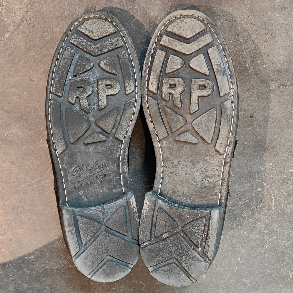極美品 【Paraboot】パラブーツ シャンボード Uチップ リスレザー ブラック サイズUK6 定価¥96,800-