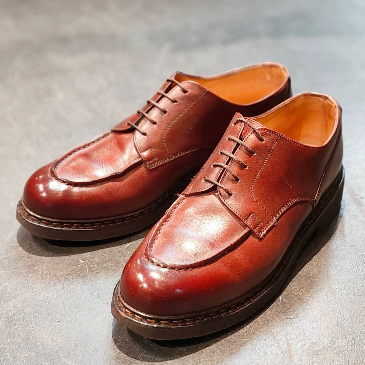 ※タグ欠損【Paraboot】パラブーツ シャンボード Uチップ カーフ ブラウン系 サイズ UK8.5