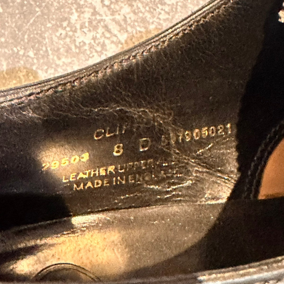 【Crockett&Jones】クロケット&ジョーンズ クリフォード ウイングチップ カーフ ブラック サイズUK8E 337ラスト