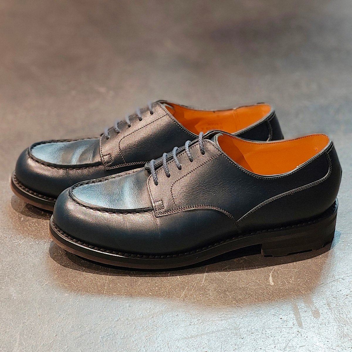 極美品【J.M.WESTON】ジェイエムウエストン 641 ゴルフ Uチップ ボックスカーフ ブルー サイズ UK5C 31ラスト 定価¥168,300-