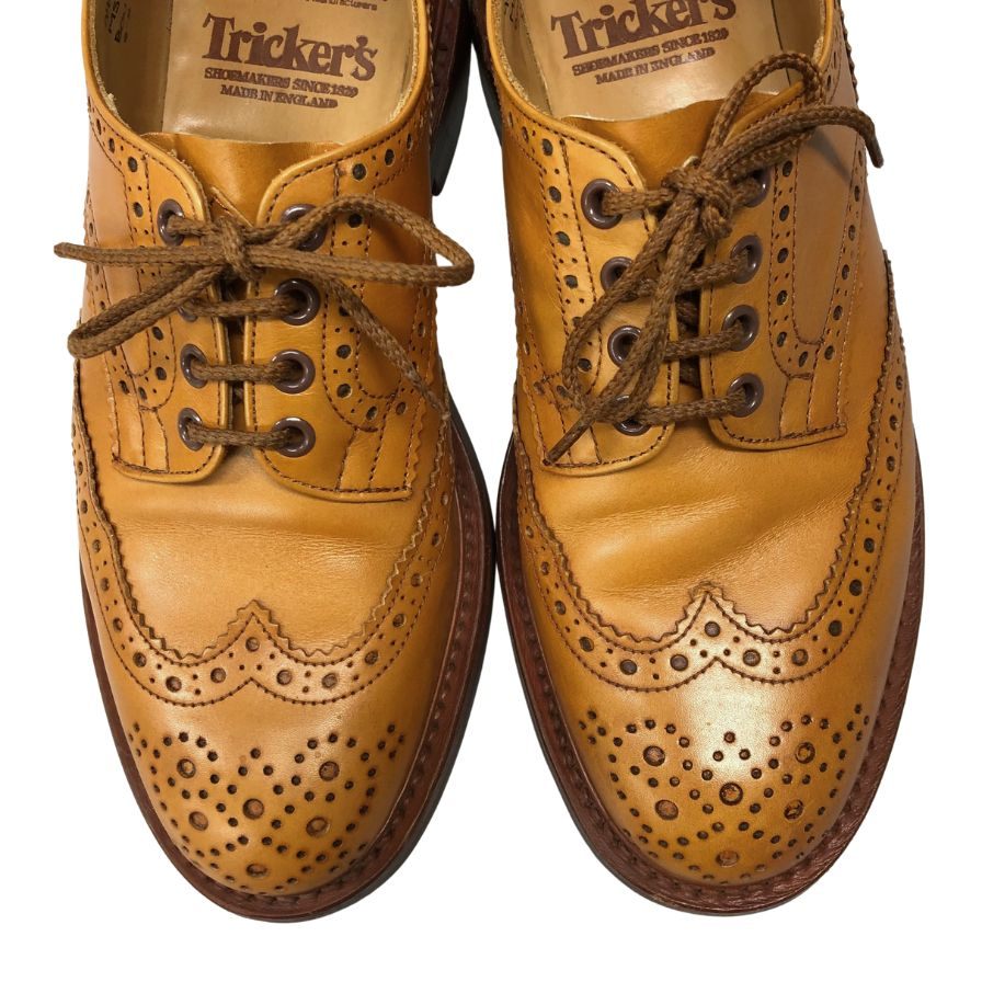 【Tricker`s】トリッカーズ M5633 ビジネスシューズ バートン ベージュ サイズ 8 ラスト