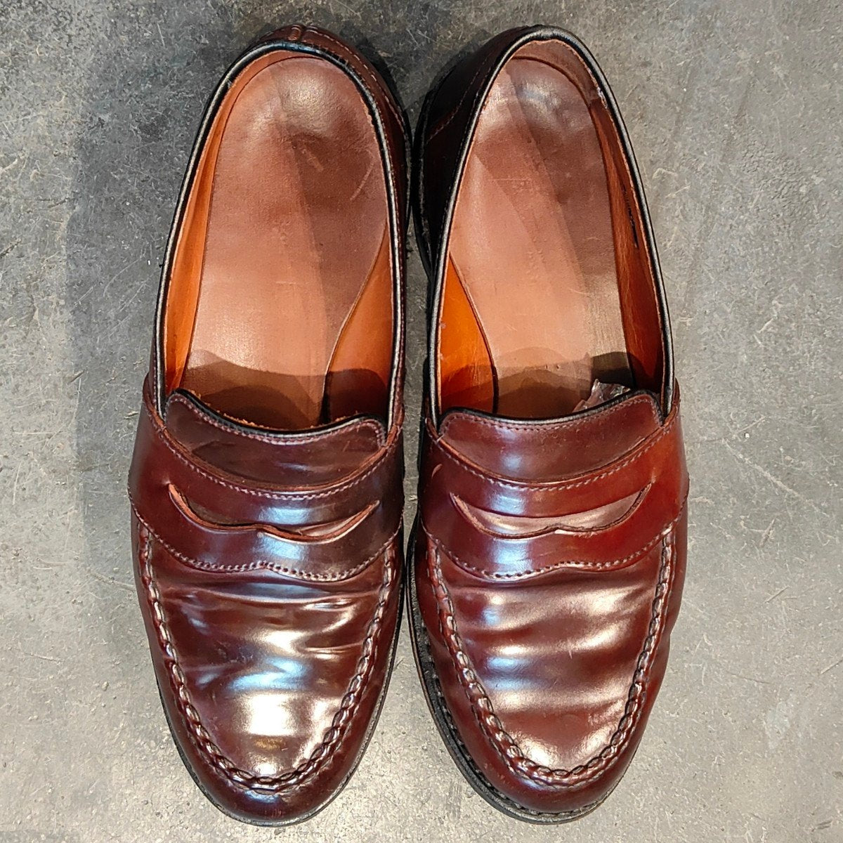 【Allen Edmonds】アレンエドモンズ 4976 パニーローファー コードバン バーガンディ サイズ US7D