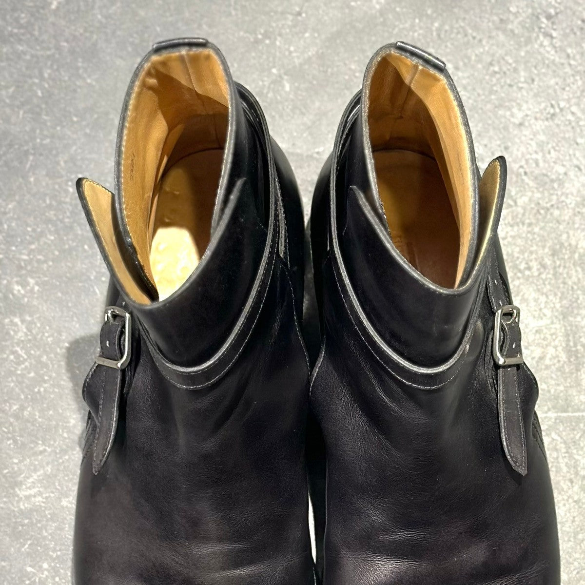 【JOHNLOBB】ジョンロブ ジョッパーブーツ ブラック ミュージアムカーフ サイズ UK8.5E 8695Bラスト