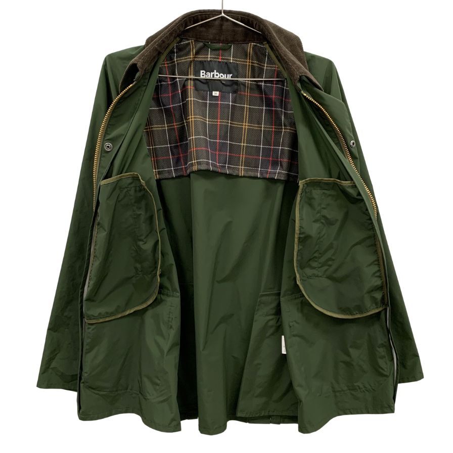 【Barbour】バブアー ナイロンジャケット ノンワックス 231MCAS046 サイズ36 カーキ