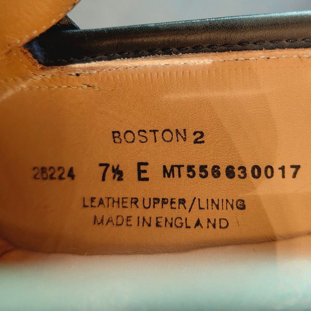 試着程度 【Crockett&Jones】クロケット&ジョーンズ ボストン2 ローファー ウォータープルーフカーフ ダークグリーン サイズUK7.5 376ラスト