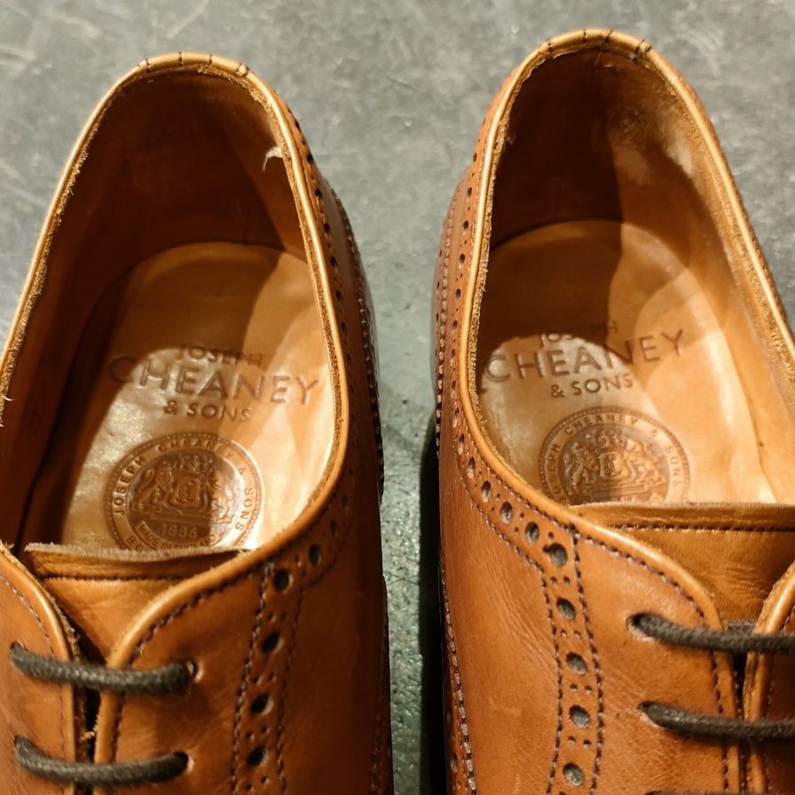 【JOSEPH CHEANEY】ジョセフチーニー ウィルフレッド セミブローグ ブラウン サイズ UK8