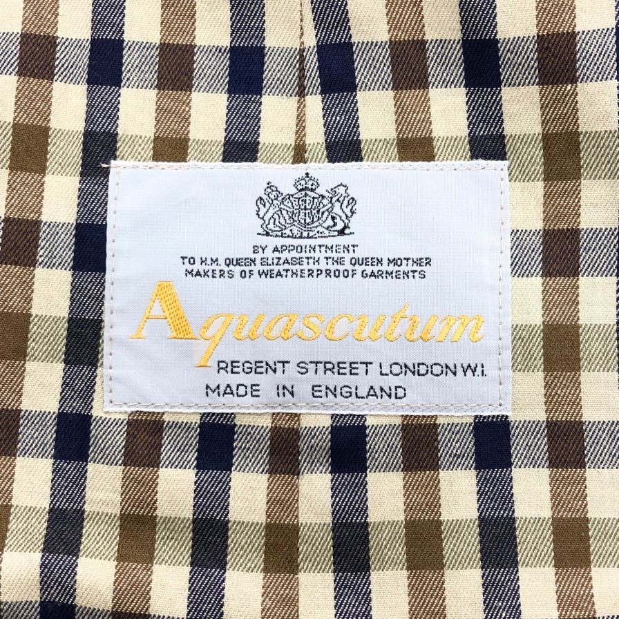 【Aquascutum】アクアスキュータム バルカラーコート サイズ