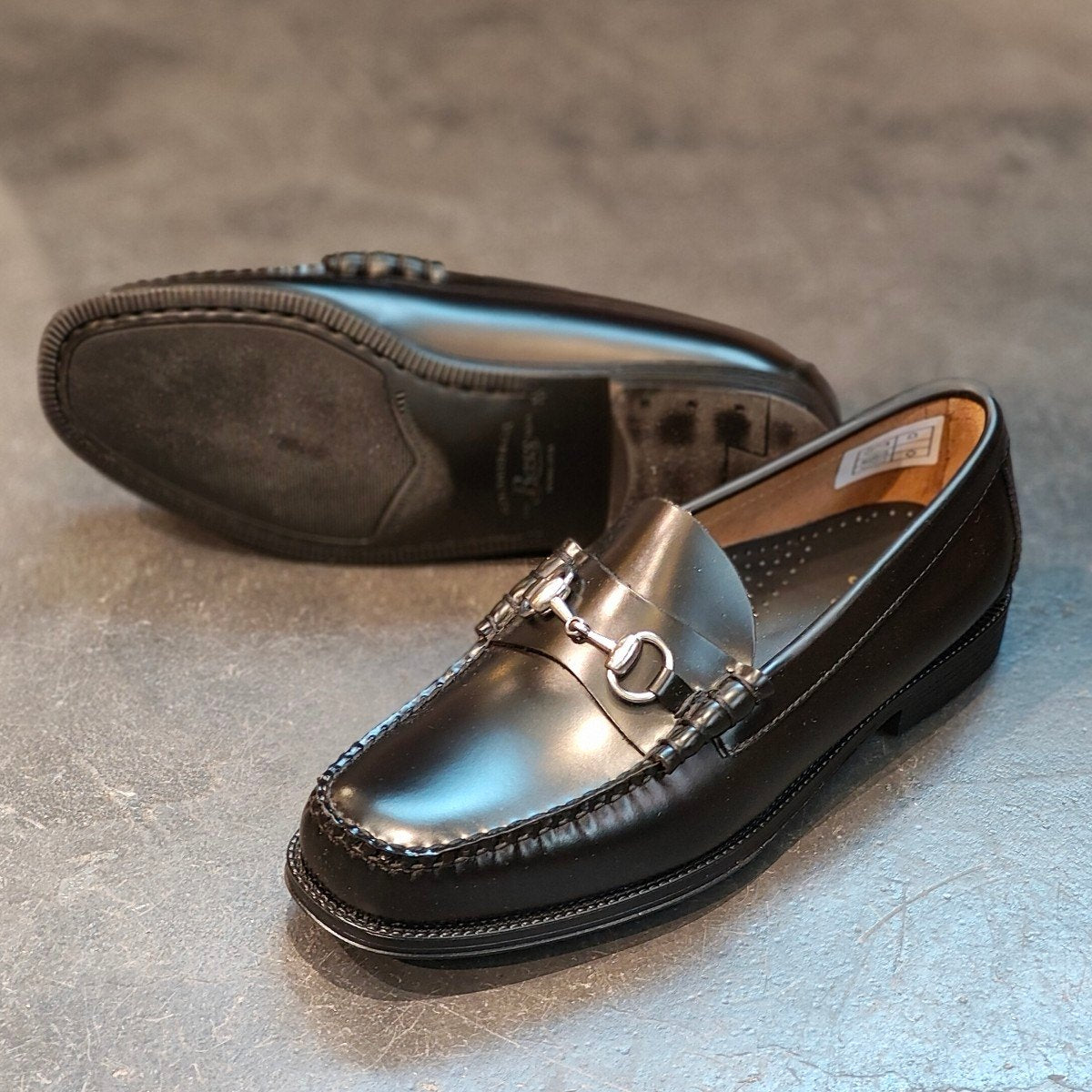 新品未使用 【G.H.Bass&Co.】ジーエイチバス 11775 リンカーン モックビットローファー カーフ ブラック サイズ US9 定価¥27,500-