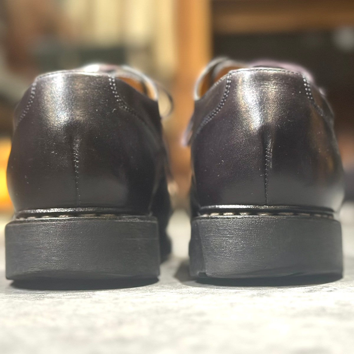 【Paraboot】パラブーツ シャンボード Uチップ カーフ ブラック メンズ サイズUK7 F283ラスト