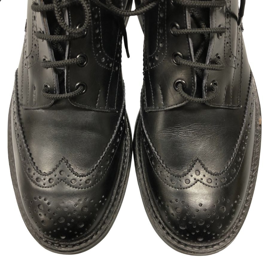 美品【Tricker´s】トリッカーズ 5634 ストウ カントリーブーツ レザー ブラック サイズ UK9